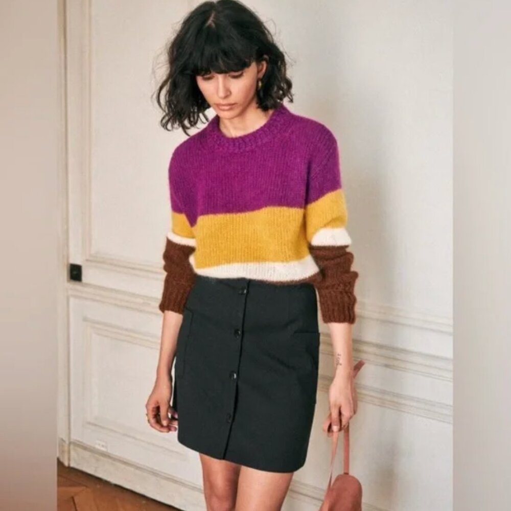 Sézane Chuck Jumper Sweater | Multico stripes Size : M (FR Size M)
